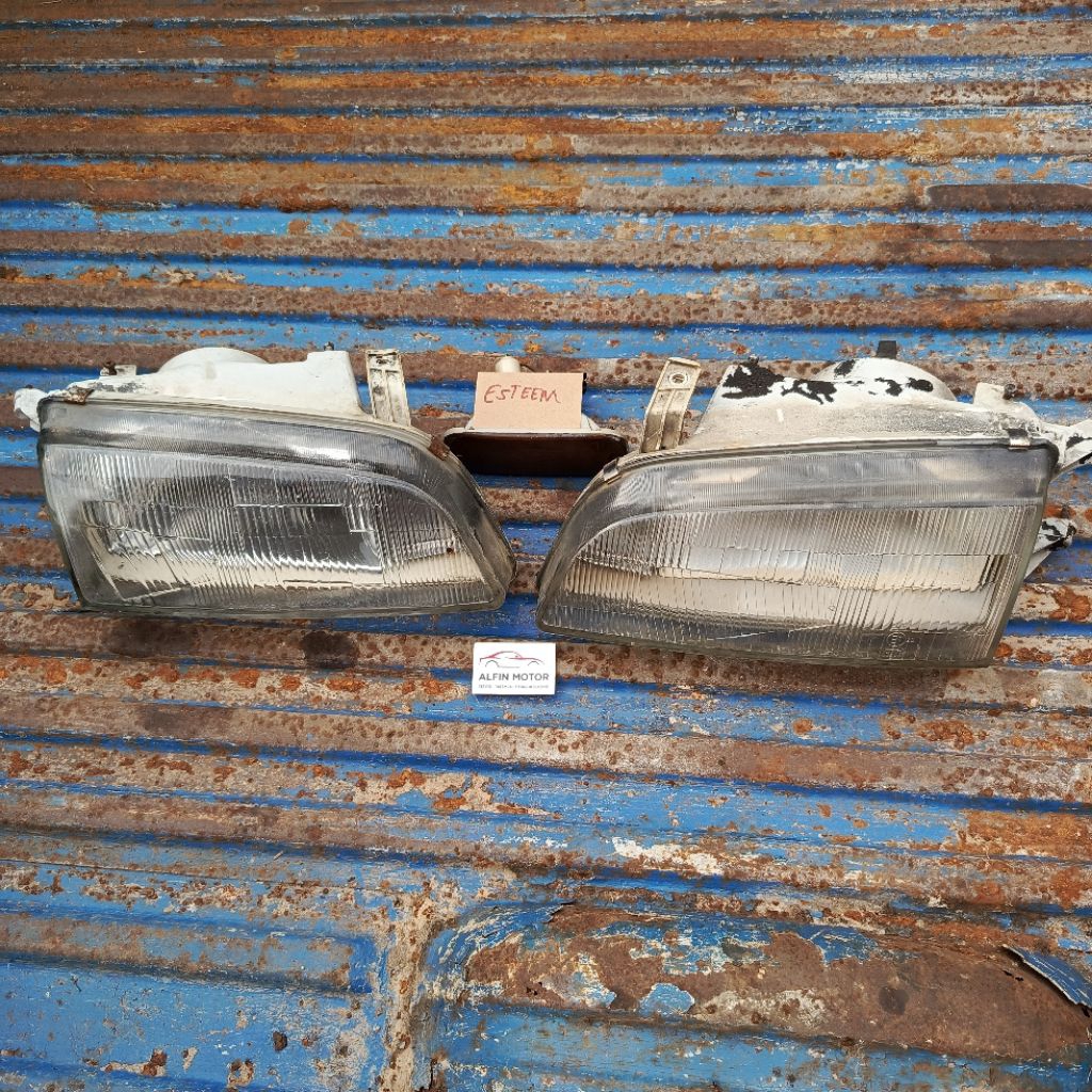 HEADLAMP SUZUKI ESTEEM LAMPU UTAMA ESTEEM DEPAN ORIGINAL BAWAAN MOBIL
