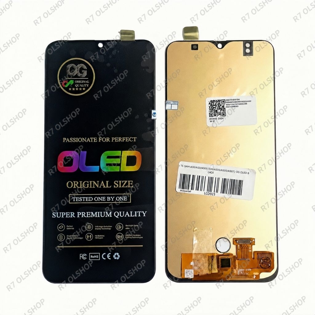 Lcd Samsung A50 A505 A50S A507 OG OLED Fingerprint