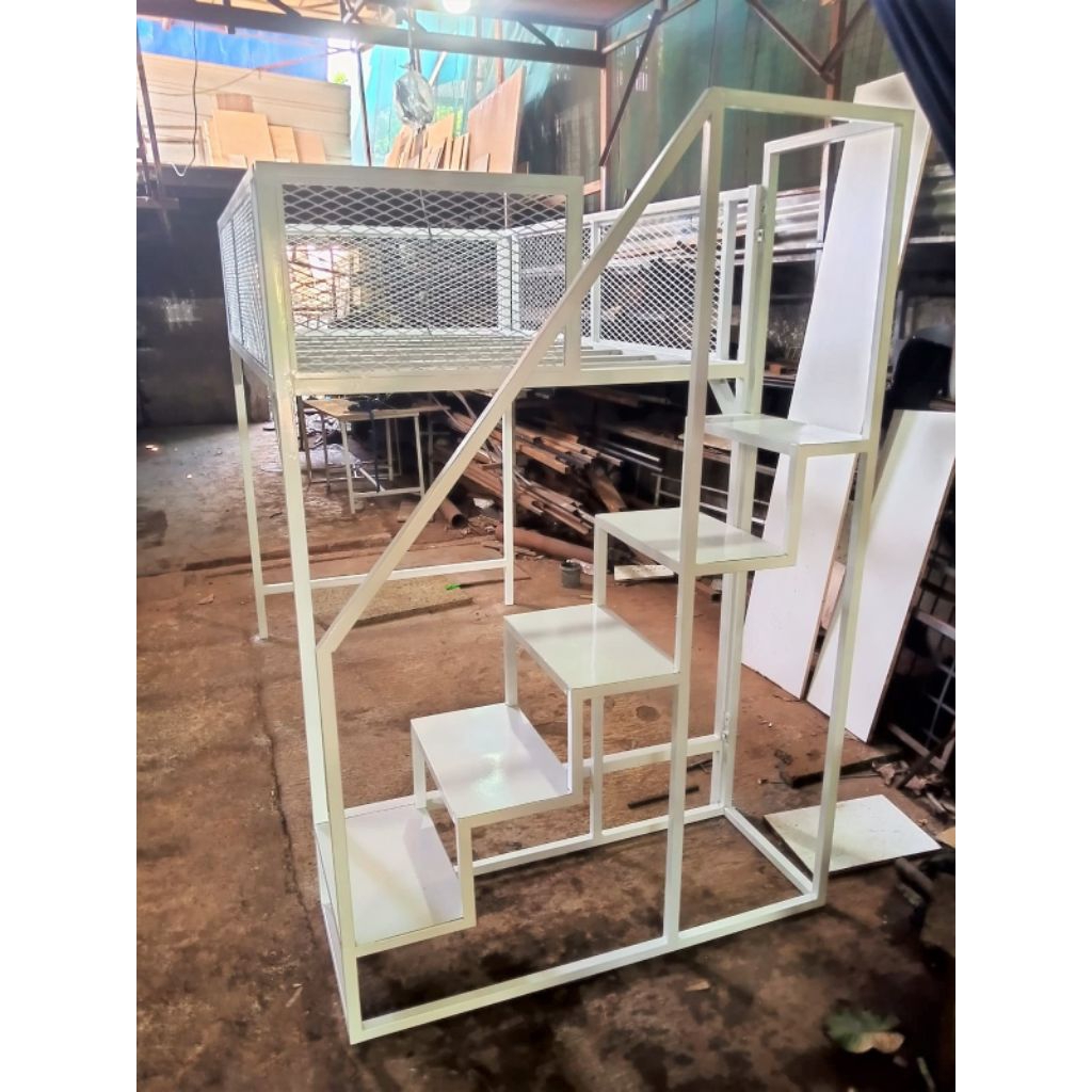 Ranjang Tingkat Atas Besi Hollow Pagar Jaring Wiremesh Expanded Expanda Custom