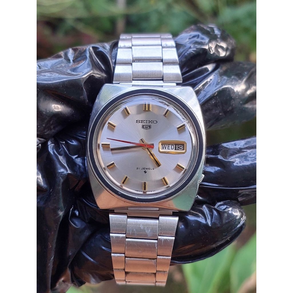 (Harga Net) Jam Tangan Seiko 5 Ref. 6119-8490 All Original Automatic Sunburst Dial Vintage Rare Akur