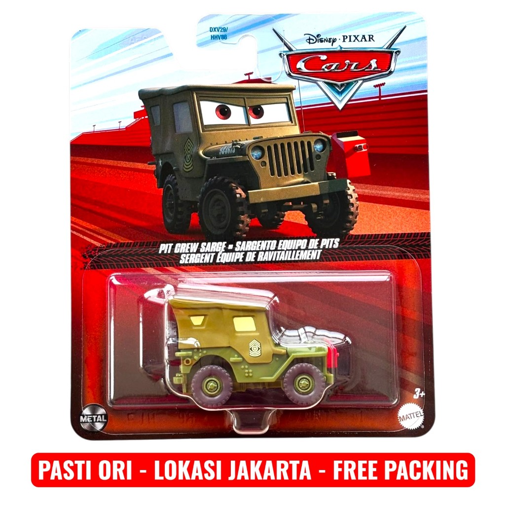 Disney Pixar Cars Pit Crew Sarge DXV29 931Y