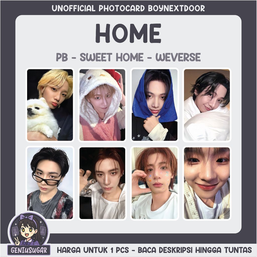 [BOYNEXTDOOR] HOME [1]  UNOFFICIAL PHOTOCARD