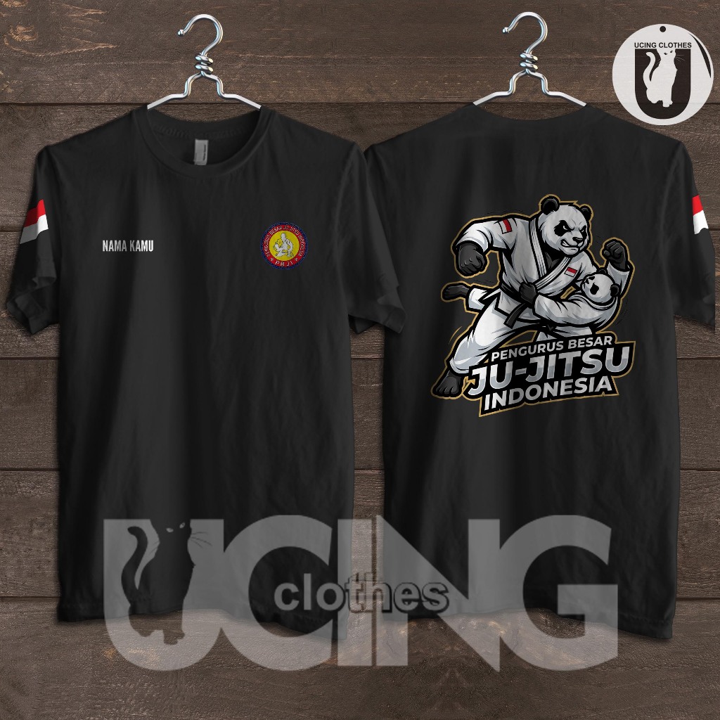 Kaos Baju PBJI Jujitsu Maskot Antropomorfik Gratis Nama Kaos Distro