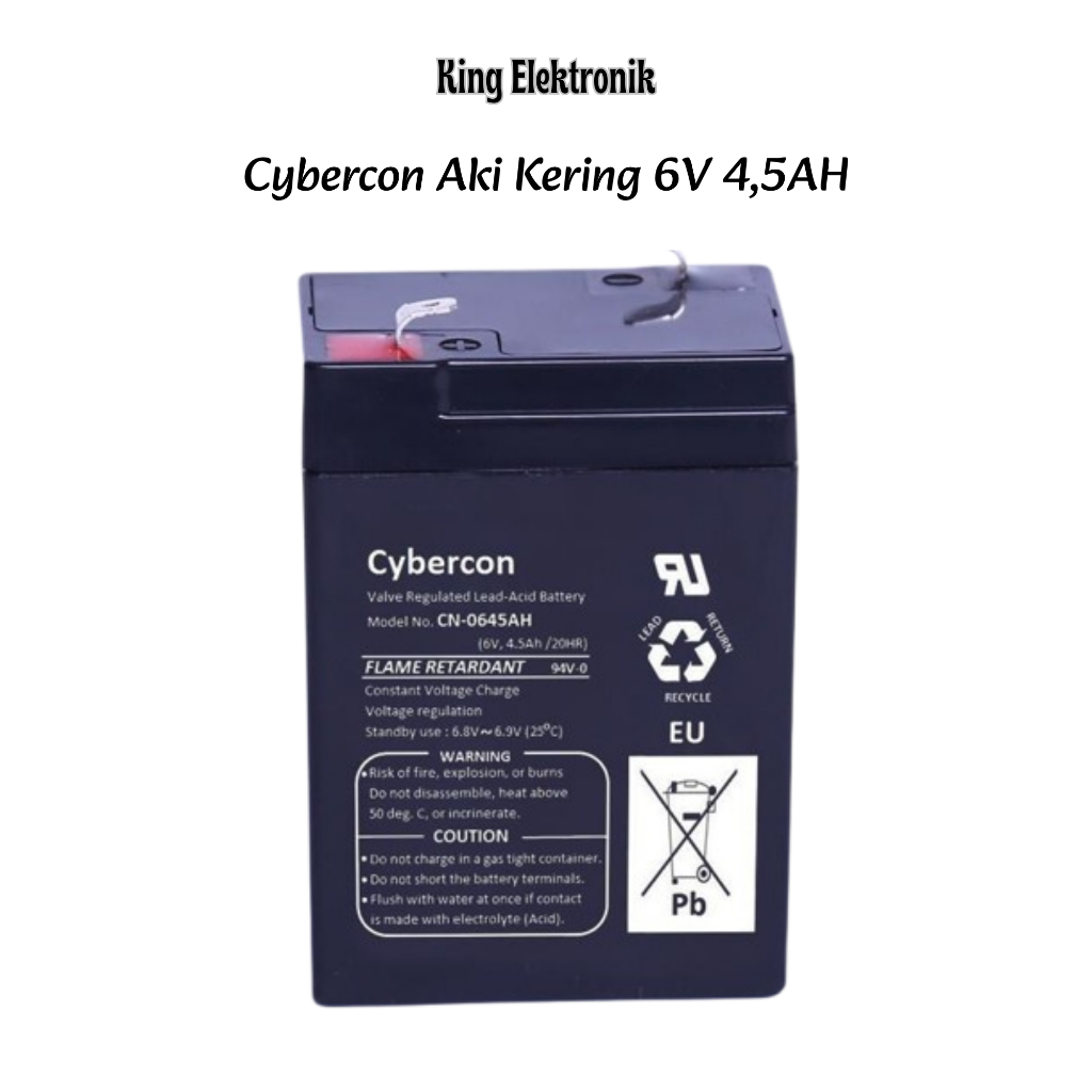 Aki Kering ACCU Cybercon 4,5AH 6V