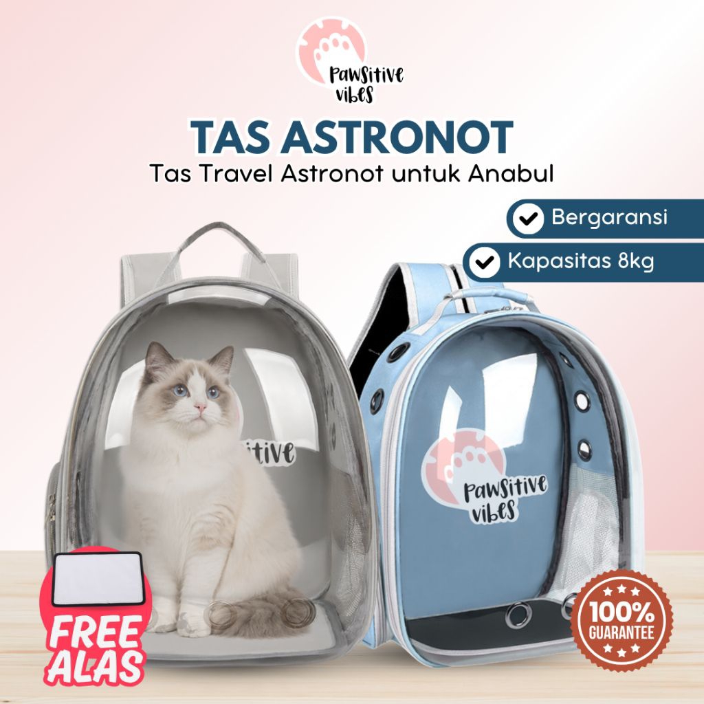 Tas ASRONOUT Tas Kucing - Anjing -  Tas Transparan Pet Cargo - Tas Kucing..