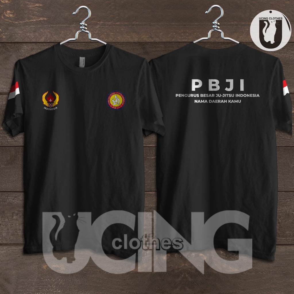 Kaos Baju PBJI Pengurus Besar Ju-Jitsu Indonesia KONI Gratis Nama Daerah Kamu Kaos Distro