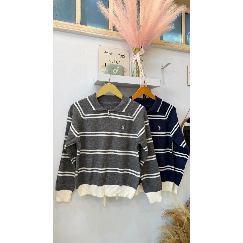 SWEATER POLO ZIPER