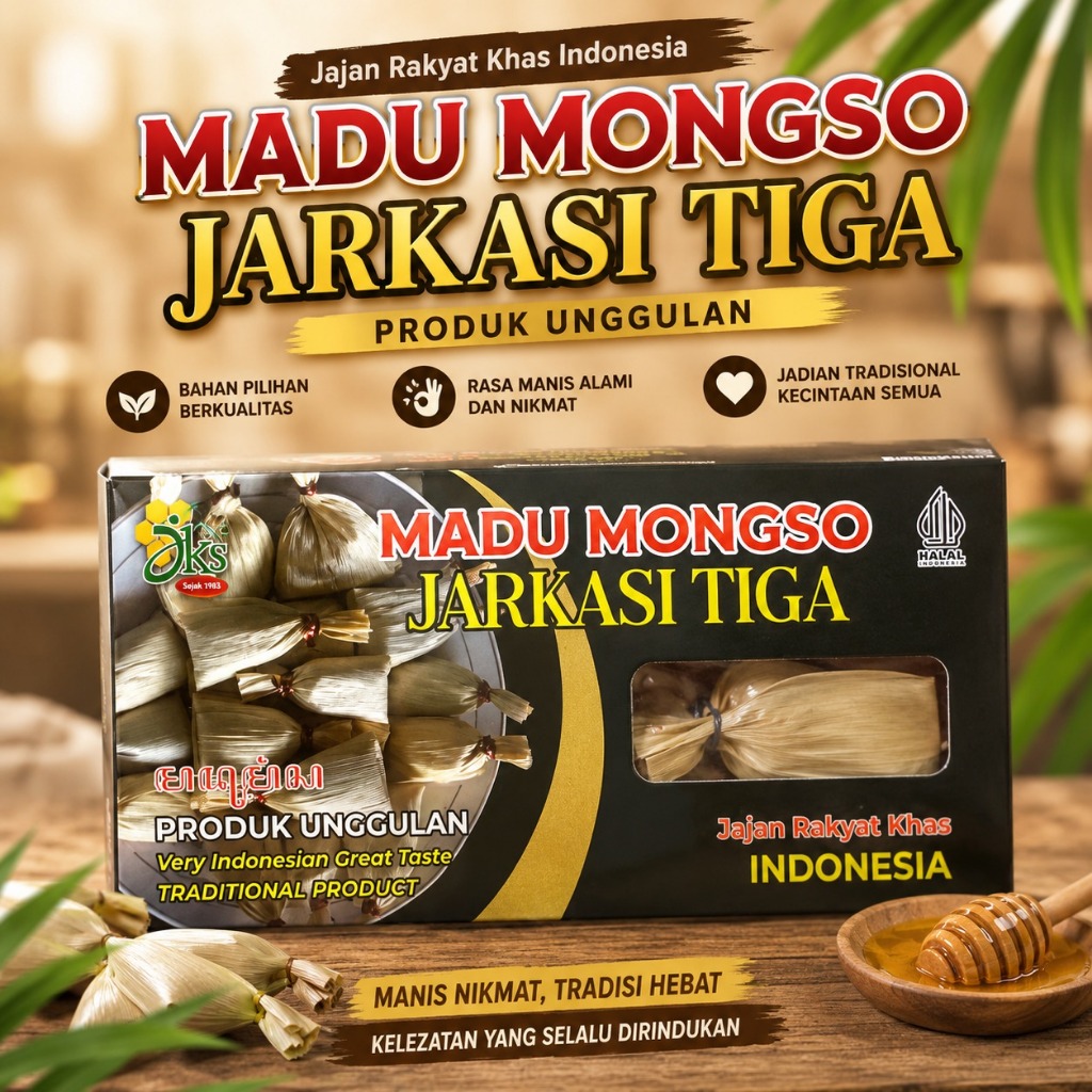 Madumongso Ketan Box Hitam Jarkasi Tradisional Camilan Madu Hitam  Olahan Dodol Madu Mongso Mika Kha