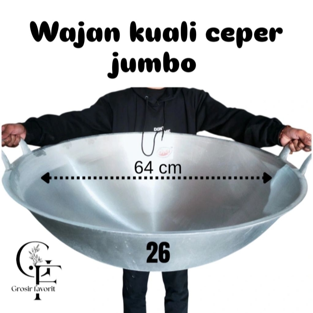 wajan kuali jumbo/wajan kancah/wajan penggorengan