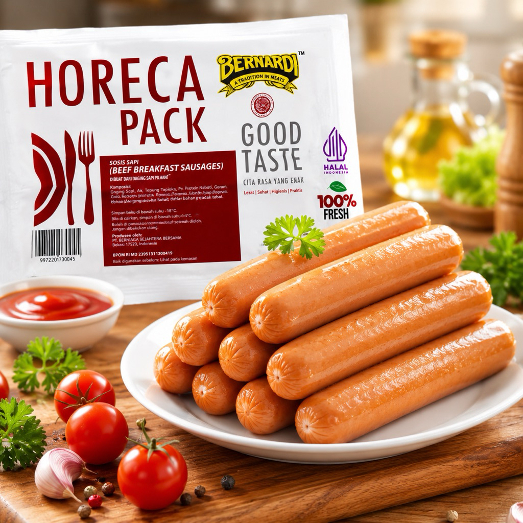 Sosis Sapi dan Ayam / Sosis Horeca / Sosis Sapi dan Ayam Bernardi / Sosis VP Bernardi / Sosis CL Ber