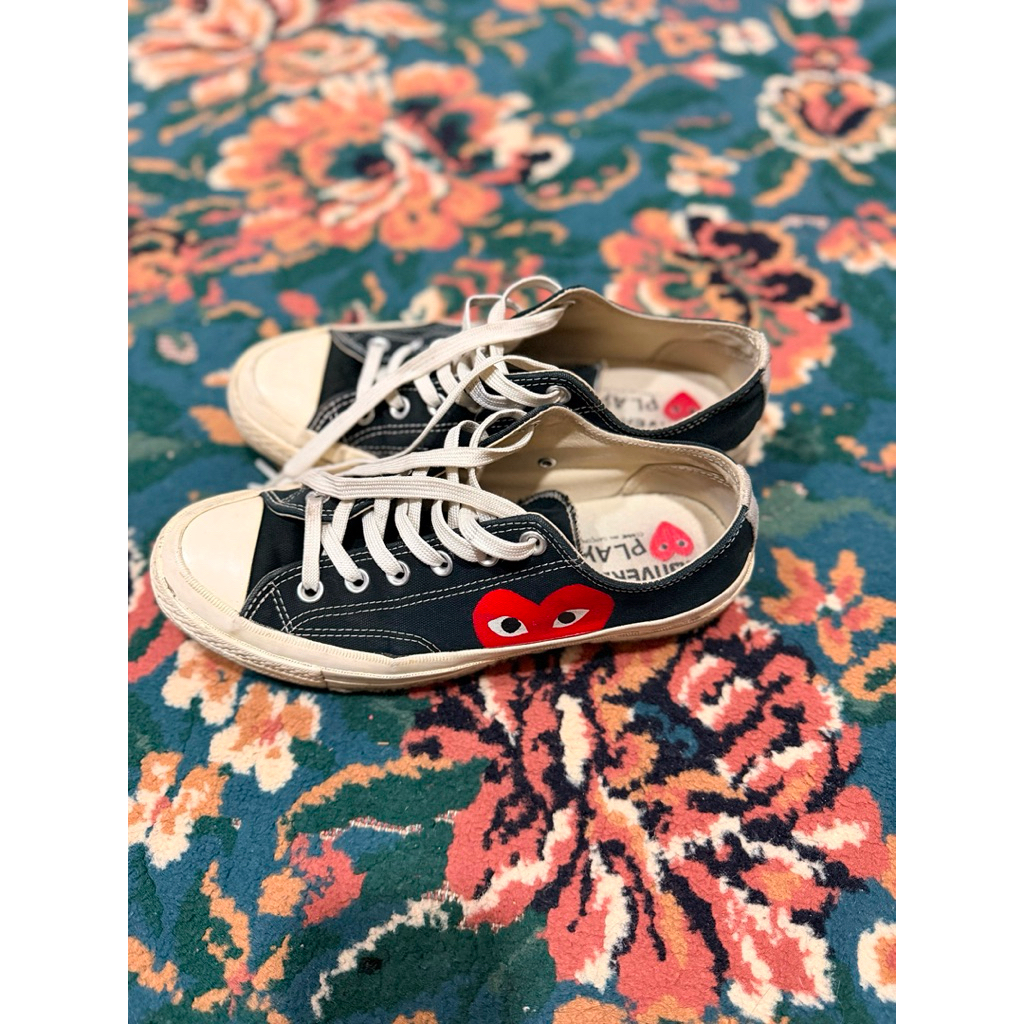 CDG Converse Black
