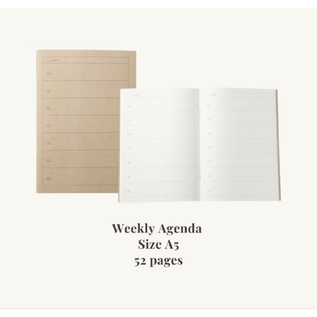 Muji Schedule Book Monthly Weekly Agenda Diary B5 Planner A5 A6 B6 B7