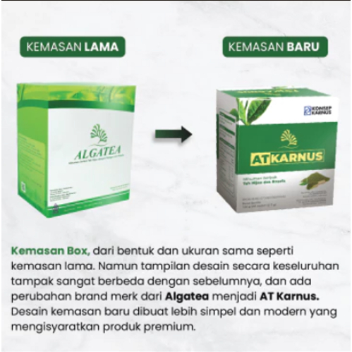 Minuman Herbal Original AT KARNUS / ALGA TEA 60 Sachet Teh Hijau