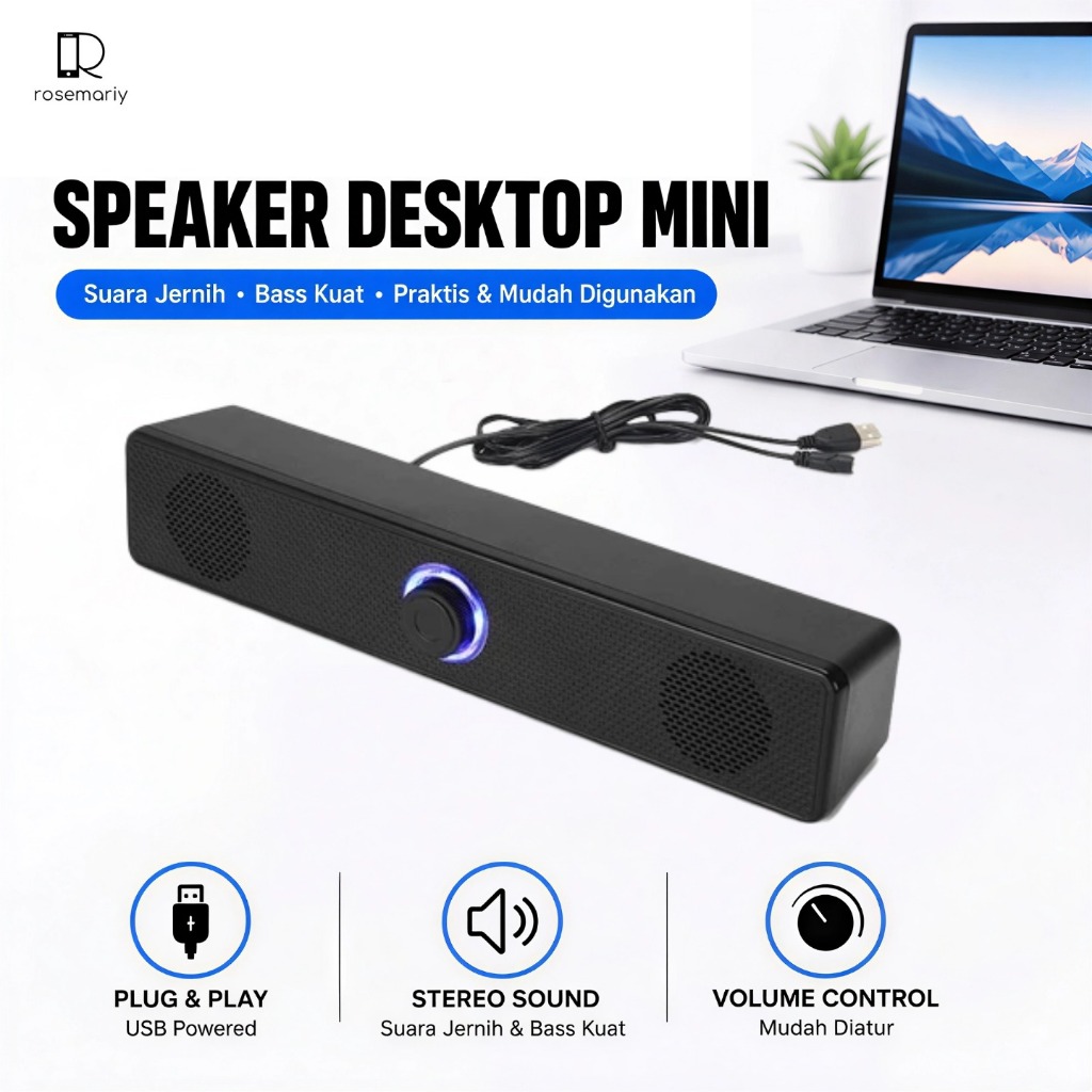 Speaker Soundbar Komputer Subwoofer Dual Speaker Audio Surround Soundbar
