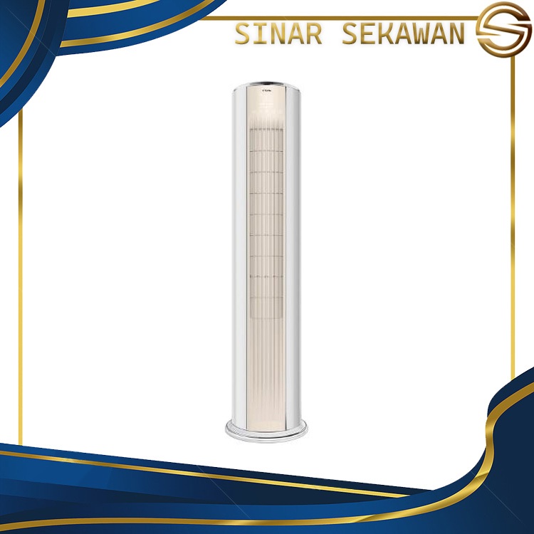 TCL TAC-48CFD AC FLOOR STANDING 5 PK 3D AIR FLOW –Cepat Dingin I Feel Unique Grill Design TAC-48CFD/