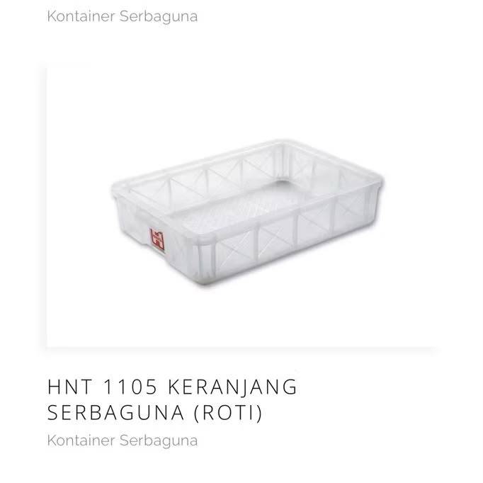 Box Container Industri Plastik Hanata 1105 / Box Putih Serbaguna