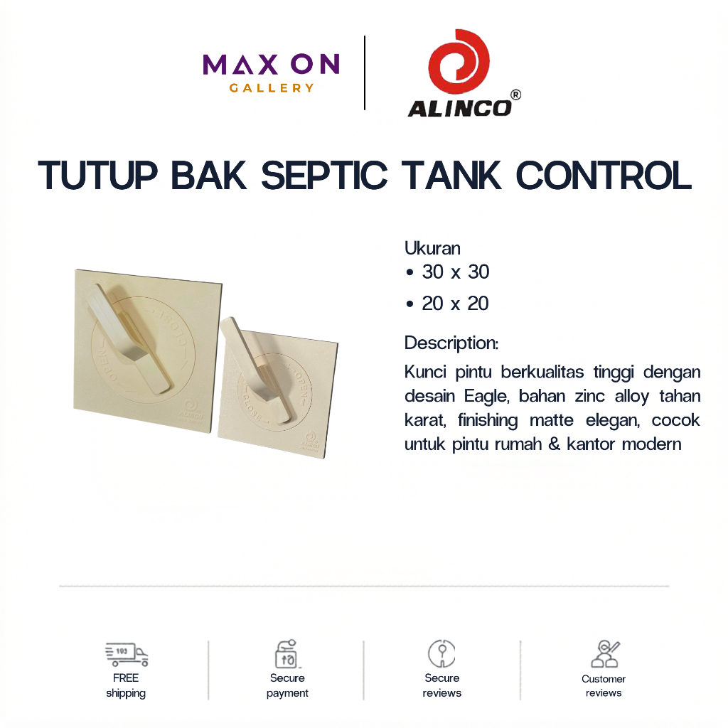 Tutup Bak Septic Tank Control Merk Alinco