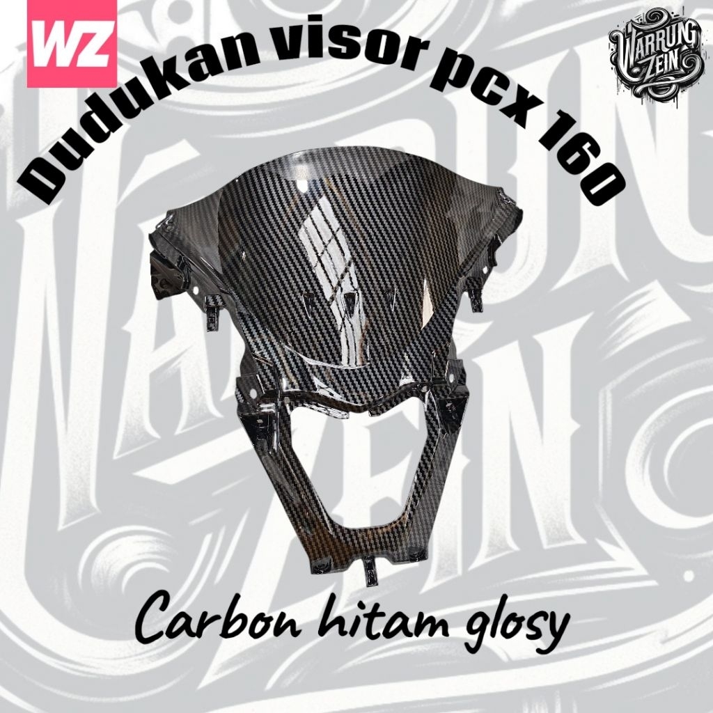 carbon  cover visor pcx 160 gen 1