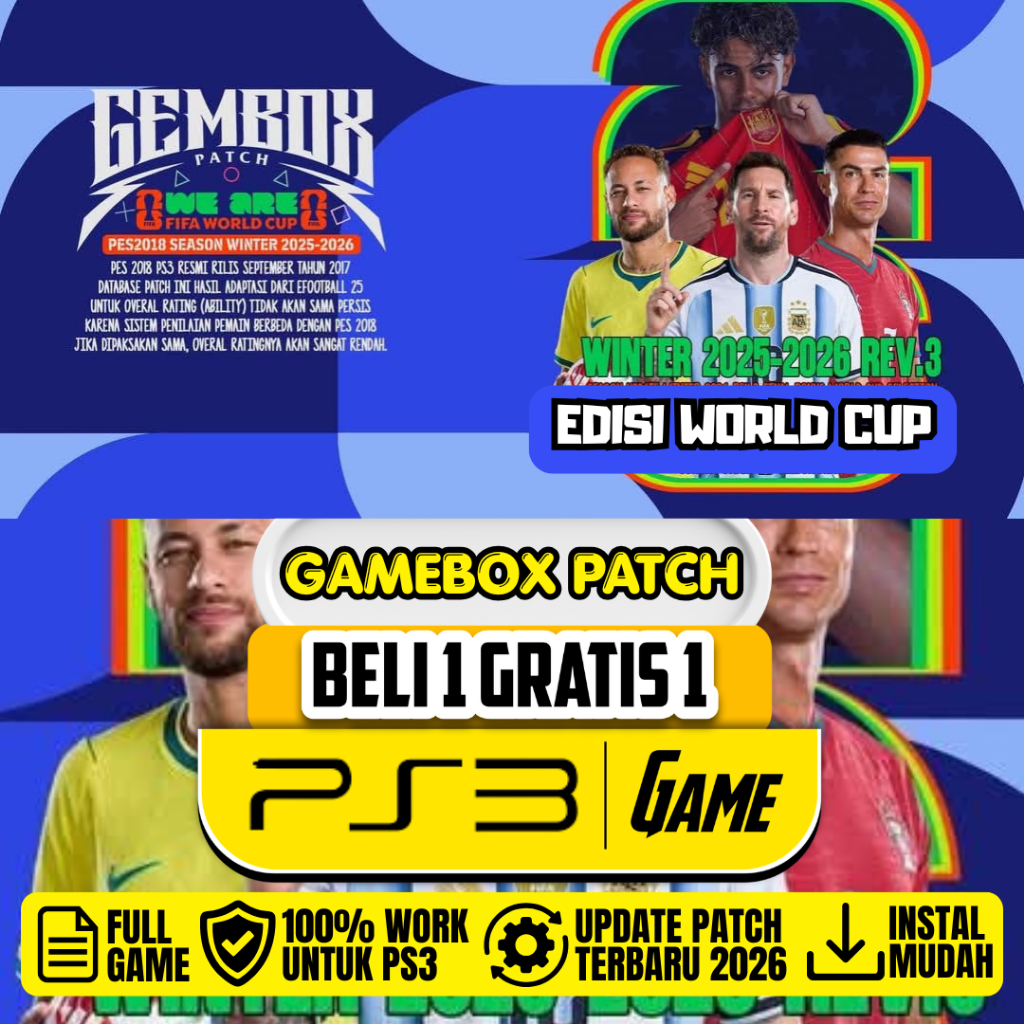 PES 2026 Gembox Patch PS3 Winter 2026 PS3 HEN