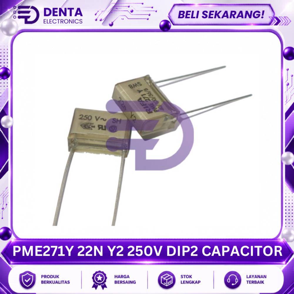 PME271Y 22N Y2 250V DIP2 CAPACITOR  - Komponen Elektronik