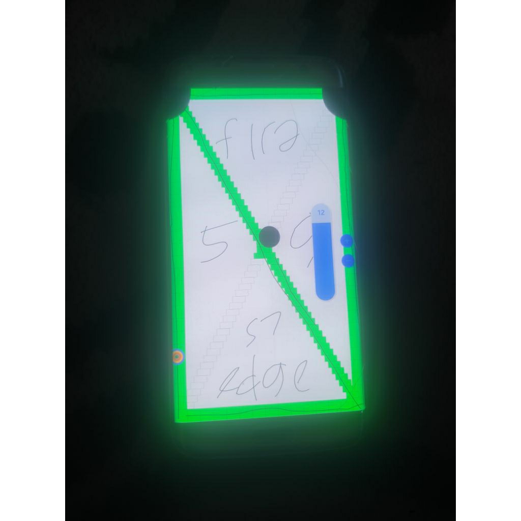 Lcd samsung S7 edge sein minus tompel,retak