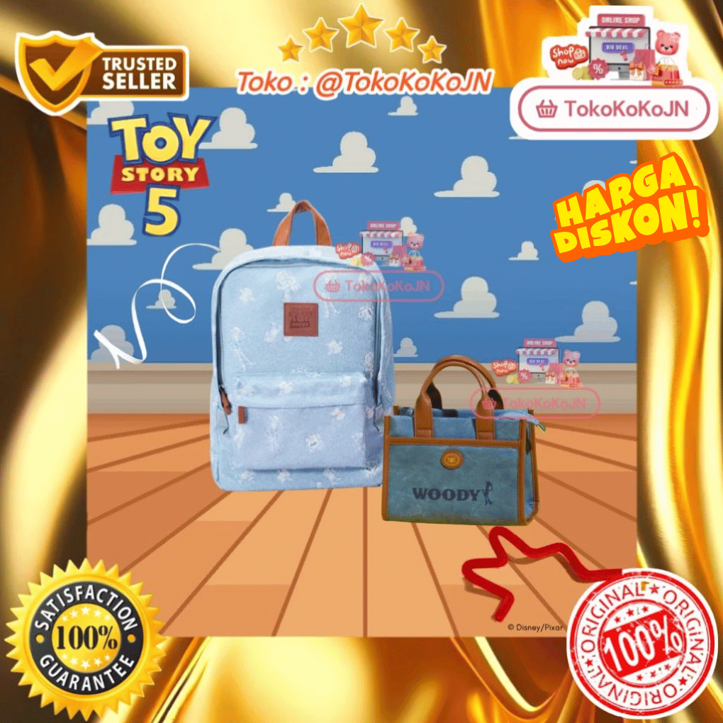 Tas Toy Story Collection Miniso Tas Crossbody Bag Wanita Tas Ransel Original