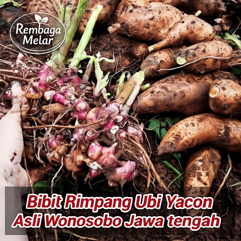 Bibit Umbi Yakon 100 Grm, Rimpang Yakon mata tunas aktif Asli Wonosobo