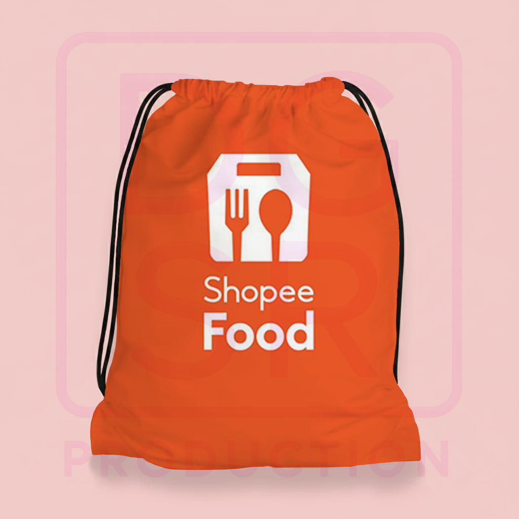 Tas Serut | Ransel | Drawstring Bag | Gymsack | Waterproof | Unisex | Driver | Ojek | Shopee Food | 