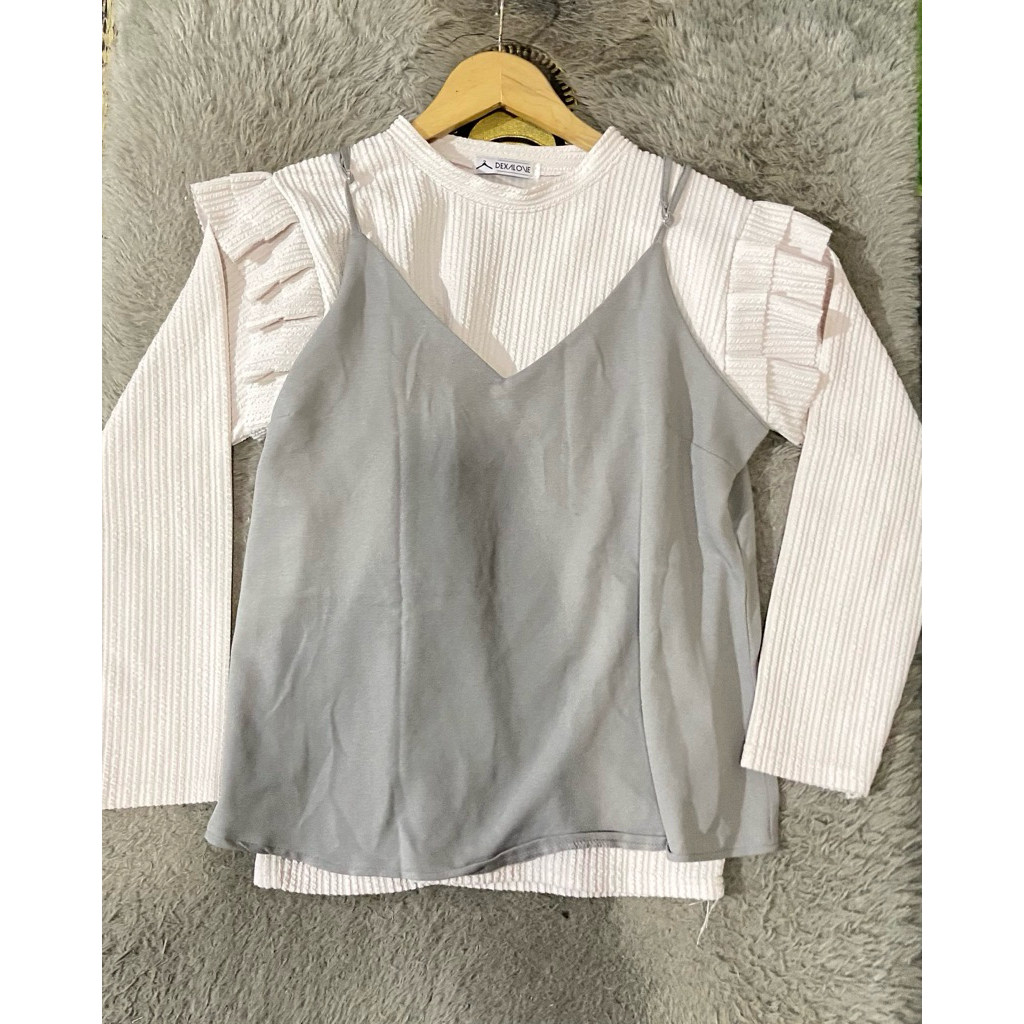 NO MINUS preloved atasan korean look/ootd/preloved baju