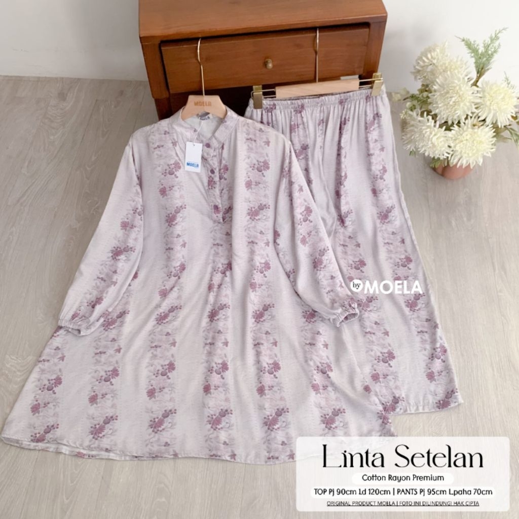 LINTA SET WANITA KEKINIAN COTTON RAYON PREMIUM MURAH BY MOELA