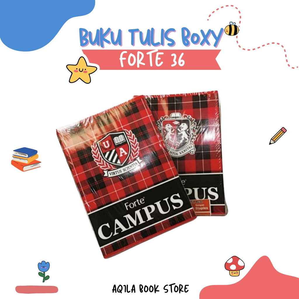 FORTE - Buku Tulis Boxy Forte Campus 1 Pack