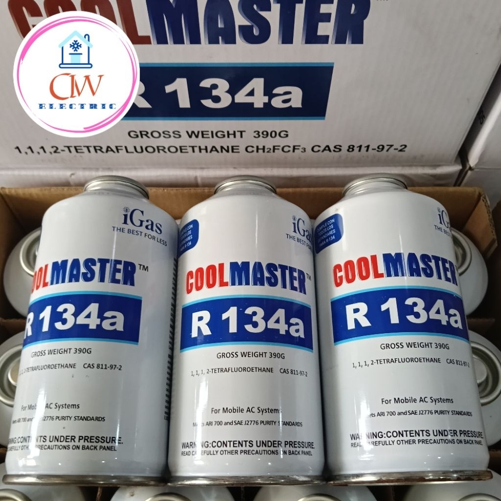 refrigerant R134a/R134/R 134 igas cool master 390 gram harga/dus