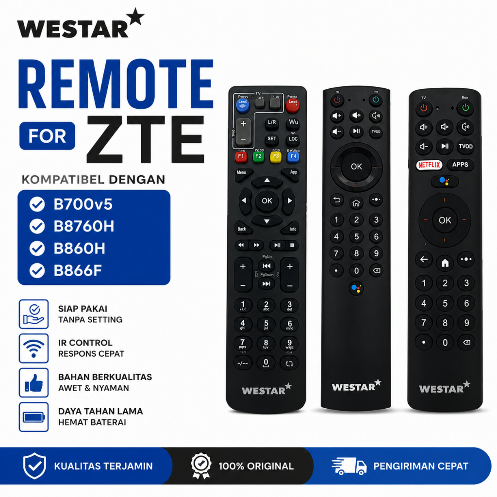 Remote ZTE / Remote STB ZTE / ZTE B760H / ZTE B860H / ZTE B866F KE