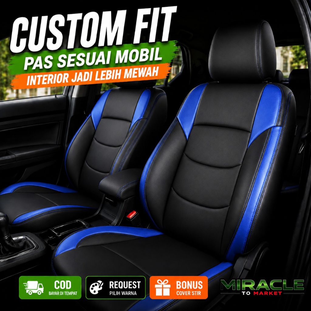 Cover Jok Mobil SX4 X-Over FullSet 2 Baris Bisa COD