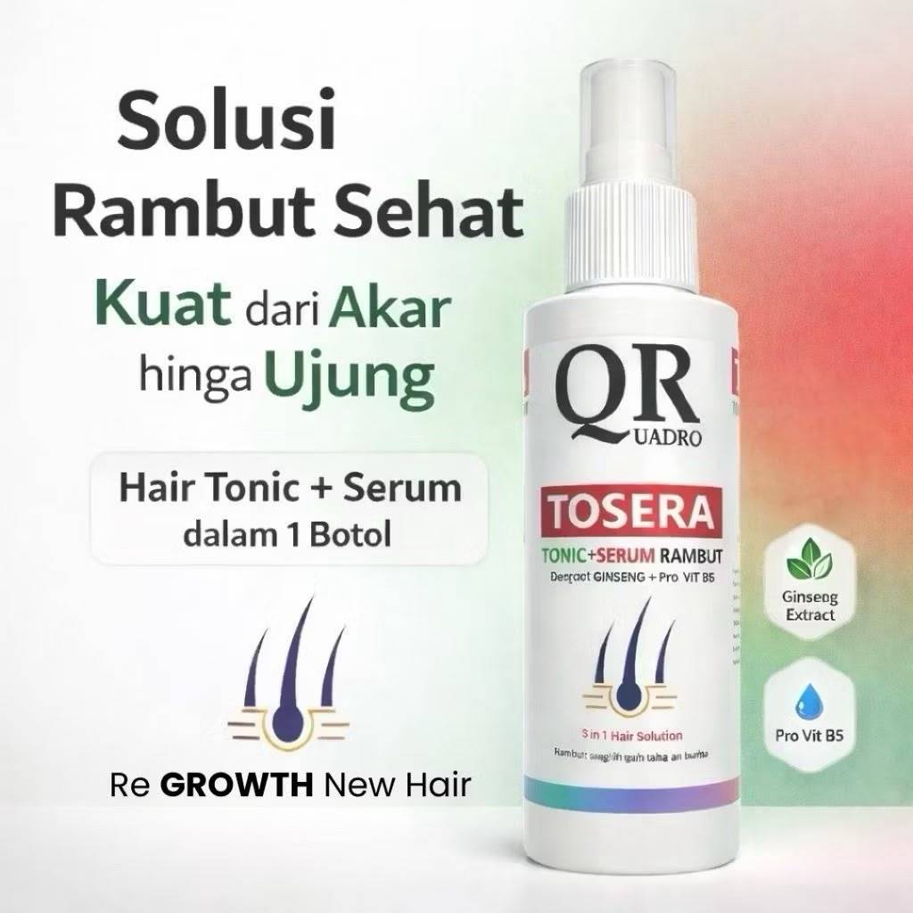 Quadro Tosera Tonic+Serum Rambut 100ml