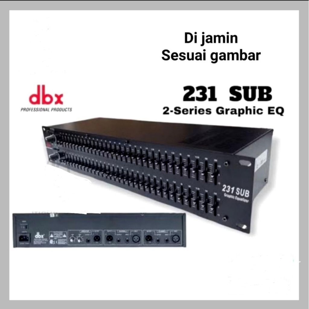 EQUALIZER DBX 231+SUBWOOFER
