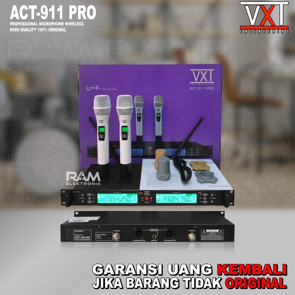Mic Microphone Wireless VXT ACT 911PRO | ACT 991 PRO Handle