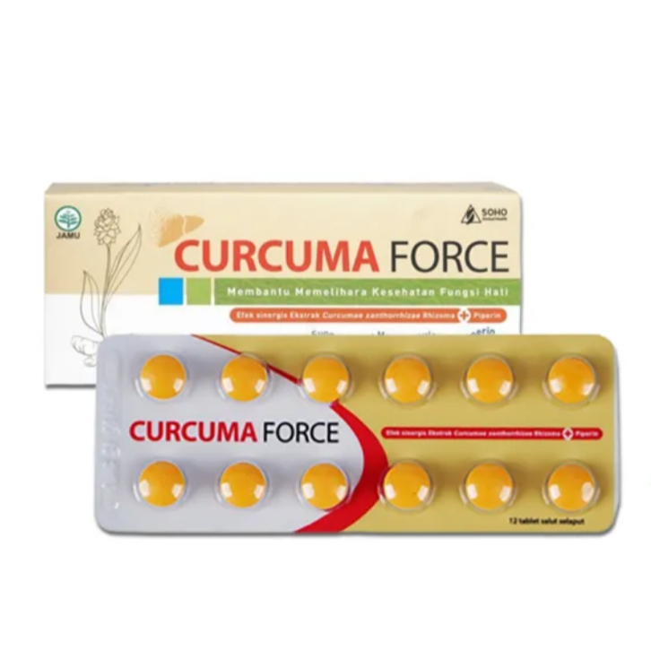 CURCUMA FORCE Penambah Nafsu Makan 12 Tablet Obat penggemuk