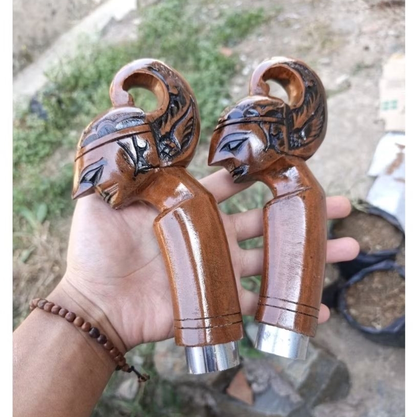Gagang golok wayang arjuna | Gagang pisau arjuna