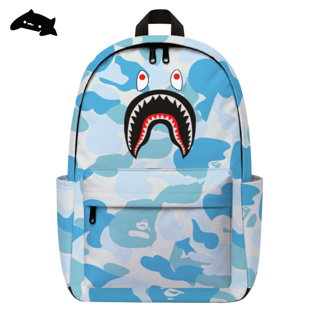 Backpack Bape Original Pria Multifungsi Tas Ransel Kuliah Kerja Muat Banyak
