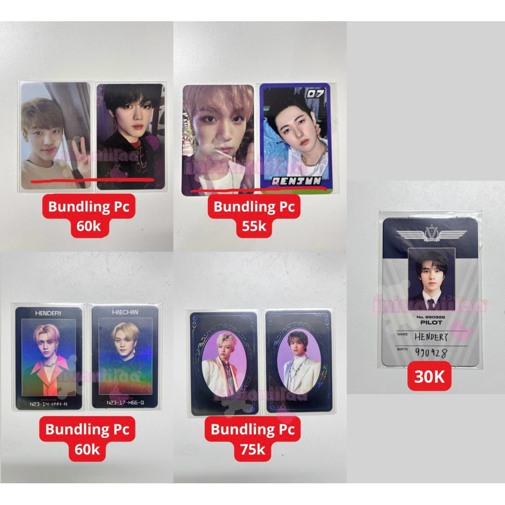 (BACA DESKRIPSI) Bundling pc yb jaemin yb haechan ac hendery ac haechan hendery pilot jaemin zwitsal
