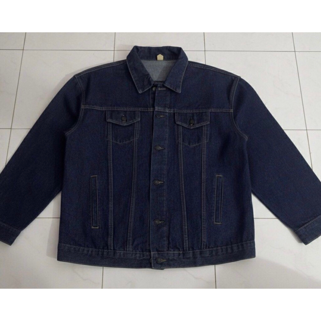 ktc denim trucker jacket | 90% like new | raw denim color