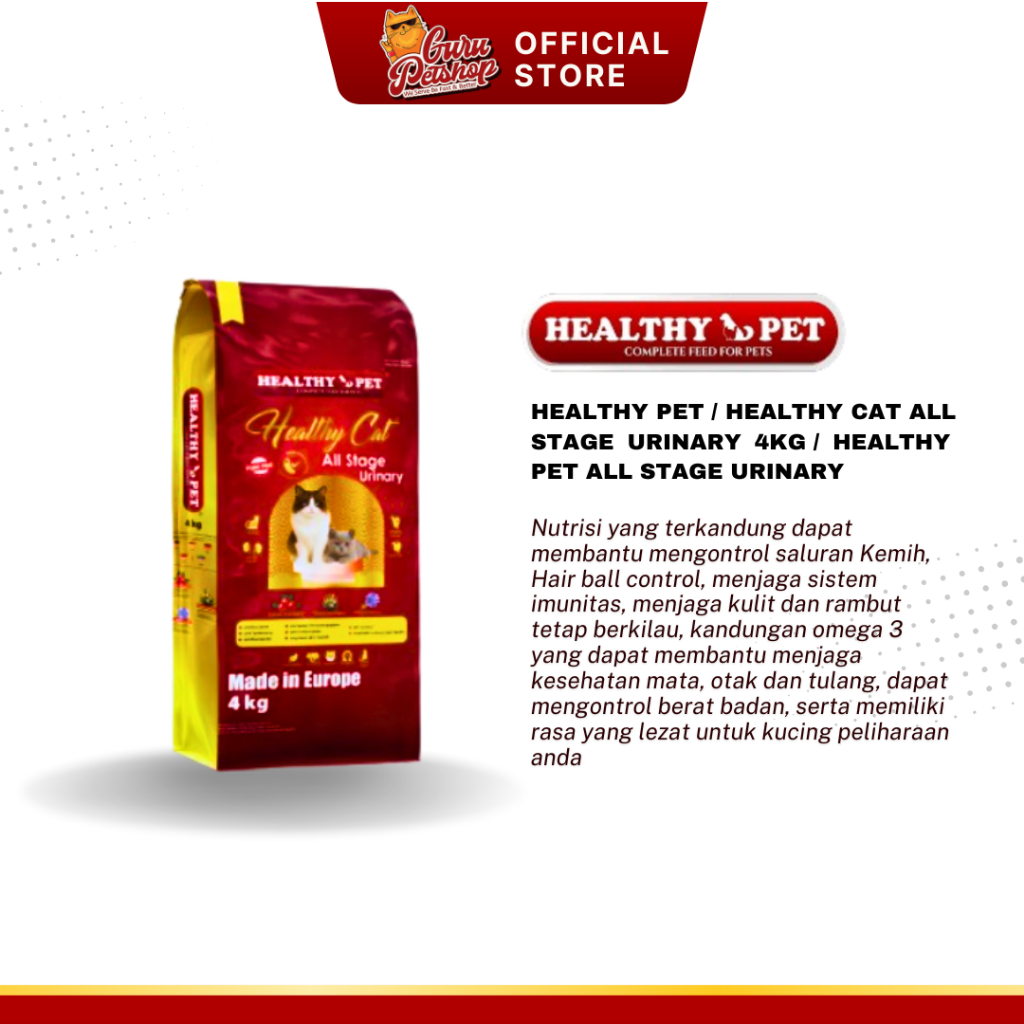 Healthy Pet / Healthy Cat All Stage Urinary 4Kg / Healthy Pet All Stage Urinary
