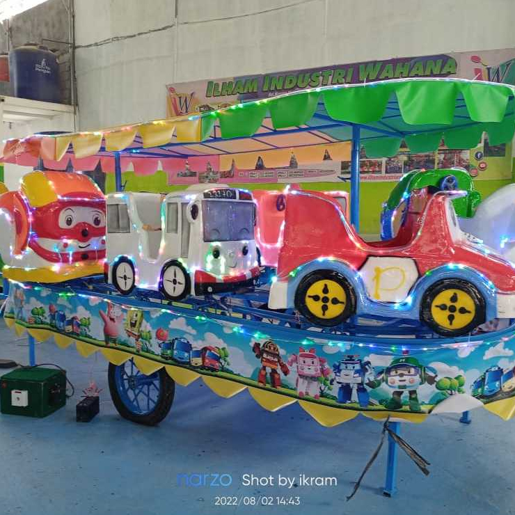 odong odong kereta panggung tayo robocar fireman ambulance