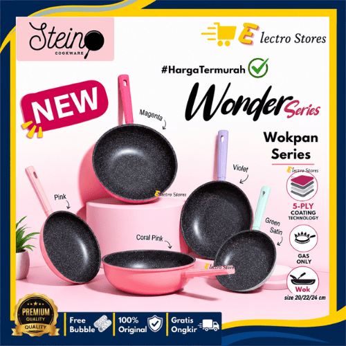 Steincookware Wonder Series Wok Pan || Panci Penggoreng / Teflon Anti Lengket Stein Wokpan