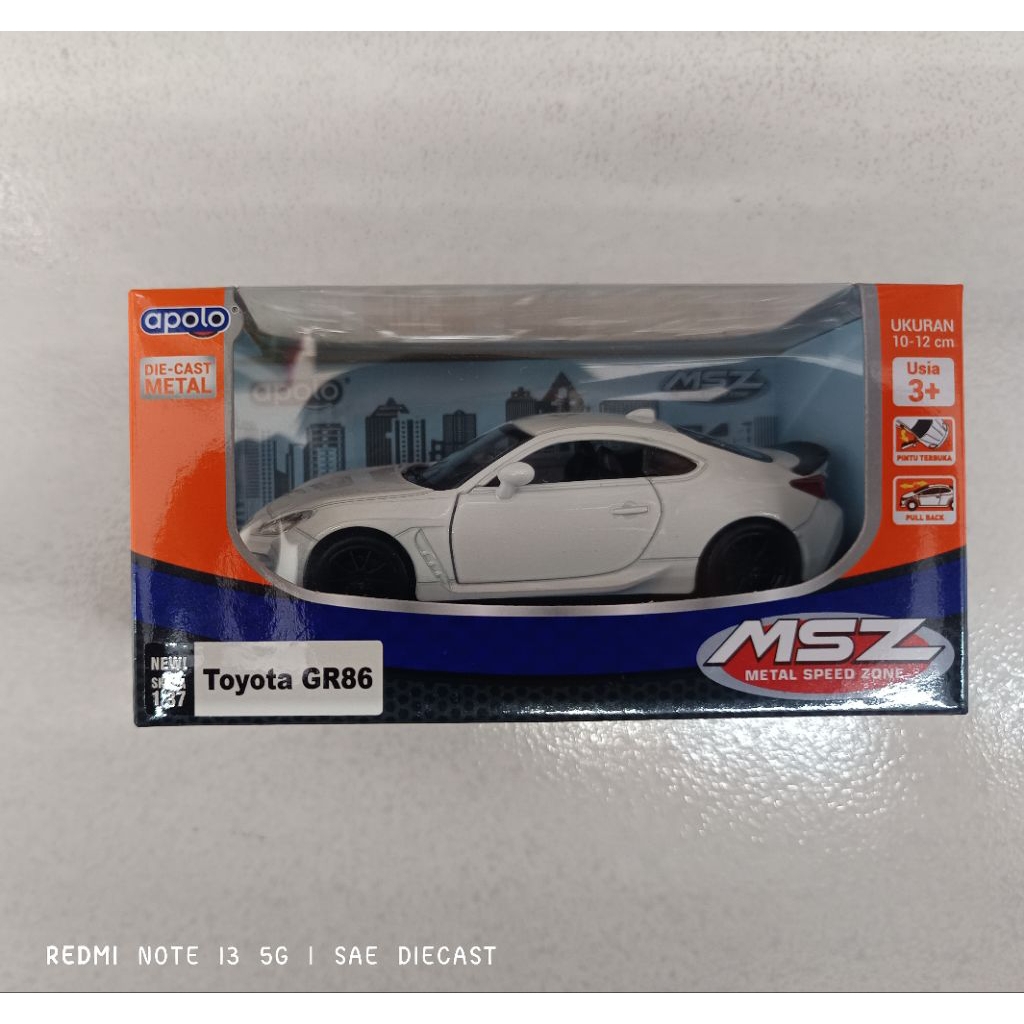 Apolo Msz Pullback Assorted Diecast