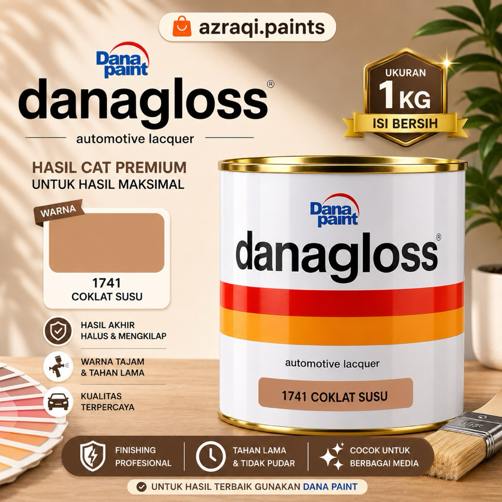 DANAGLOSS NC SOLID COKLAT SUSU 1741 ( 1 KG ) CAT BERKWALITAS 100 % ORIGINAL