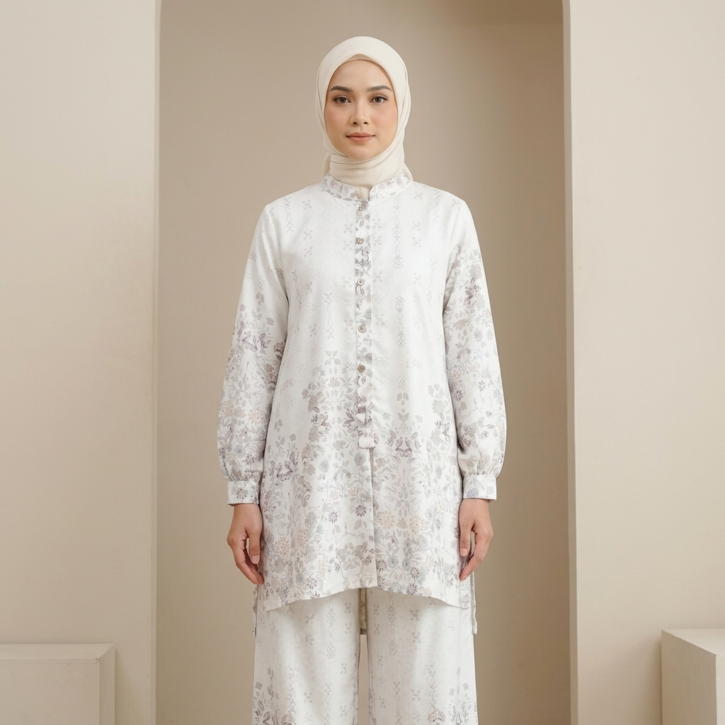 Koleksi Nadia One Set Tunik Kulot Elegan Fashion Muslimah Terbaru