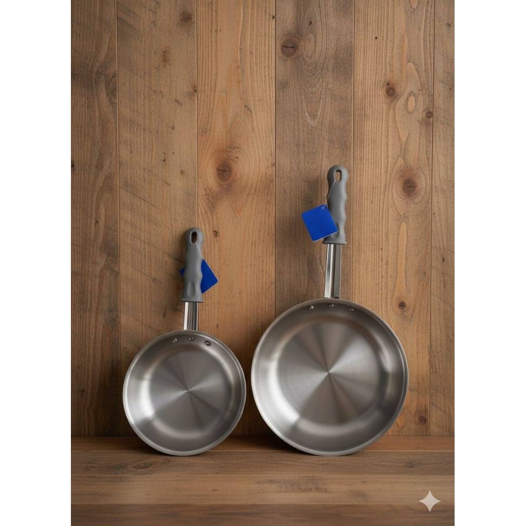 Bima Frypan Grey Handle Morganware 20 DAN 24 cm 3 ply / Bima Export LIMITED STOCK