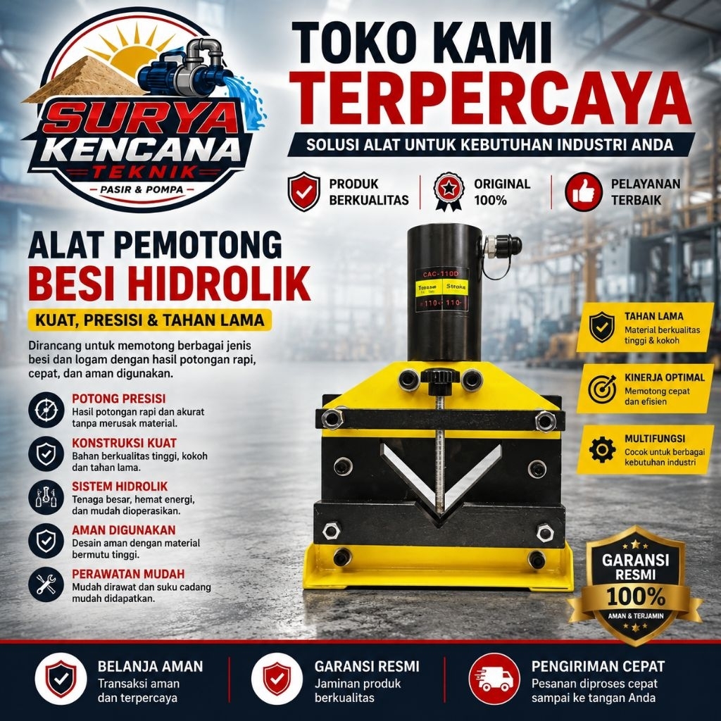 110mm x 10mm Hydraulic Angle Steel Cutting CAC-110 BARTON Alat Potong Besi Siku Hidrolik 110x110 110